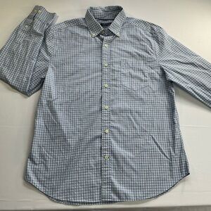 Nautica Light Blue Check Button-Down Shirt